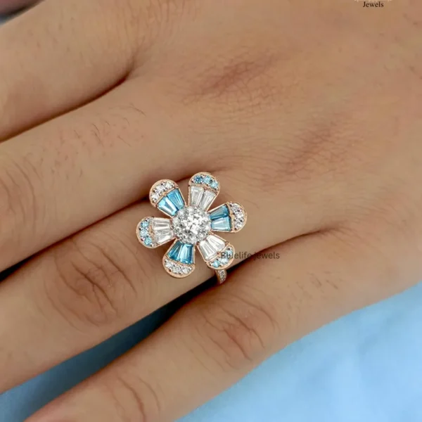 Flower ring ring