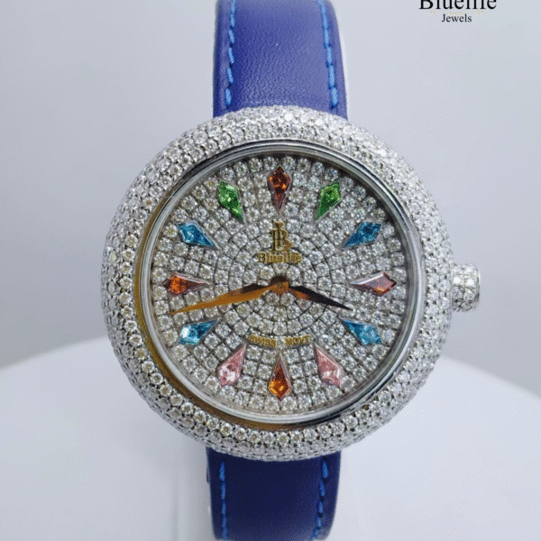 EXCELLENT RAINBOW DIAMOND WATCH