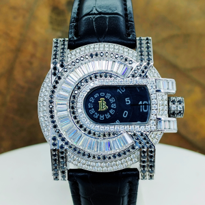 unicorn moissanite watch iced out 925 sterling silver luxury watch