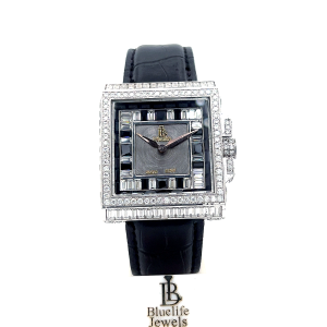 Ice Square Moissanite Watch 925 Sterling Silver Iced Out Diamond Watch BlueLife Jewels