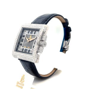 Luxury Moissanite Watch – Ice Square 925 Iced Out Diamond Watch | BlueLife Jewels