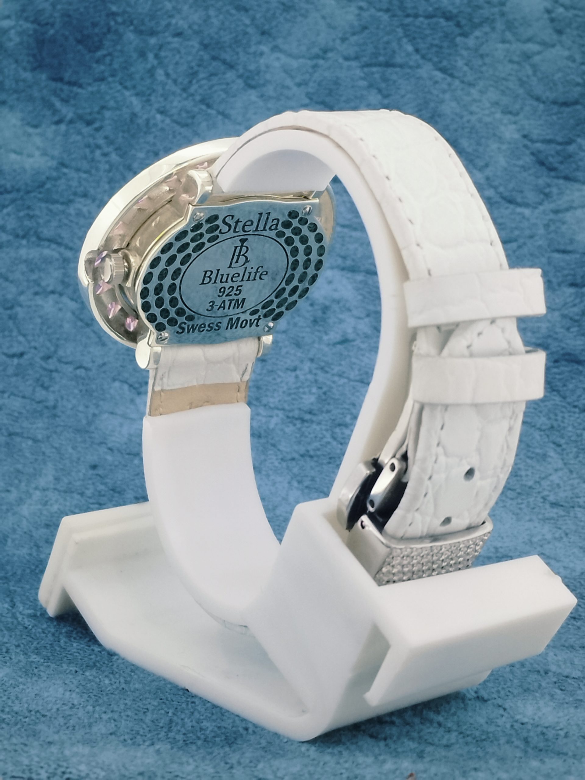 ink dial luxury watch for women sapphire glass