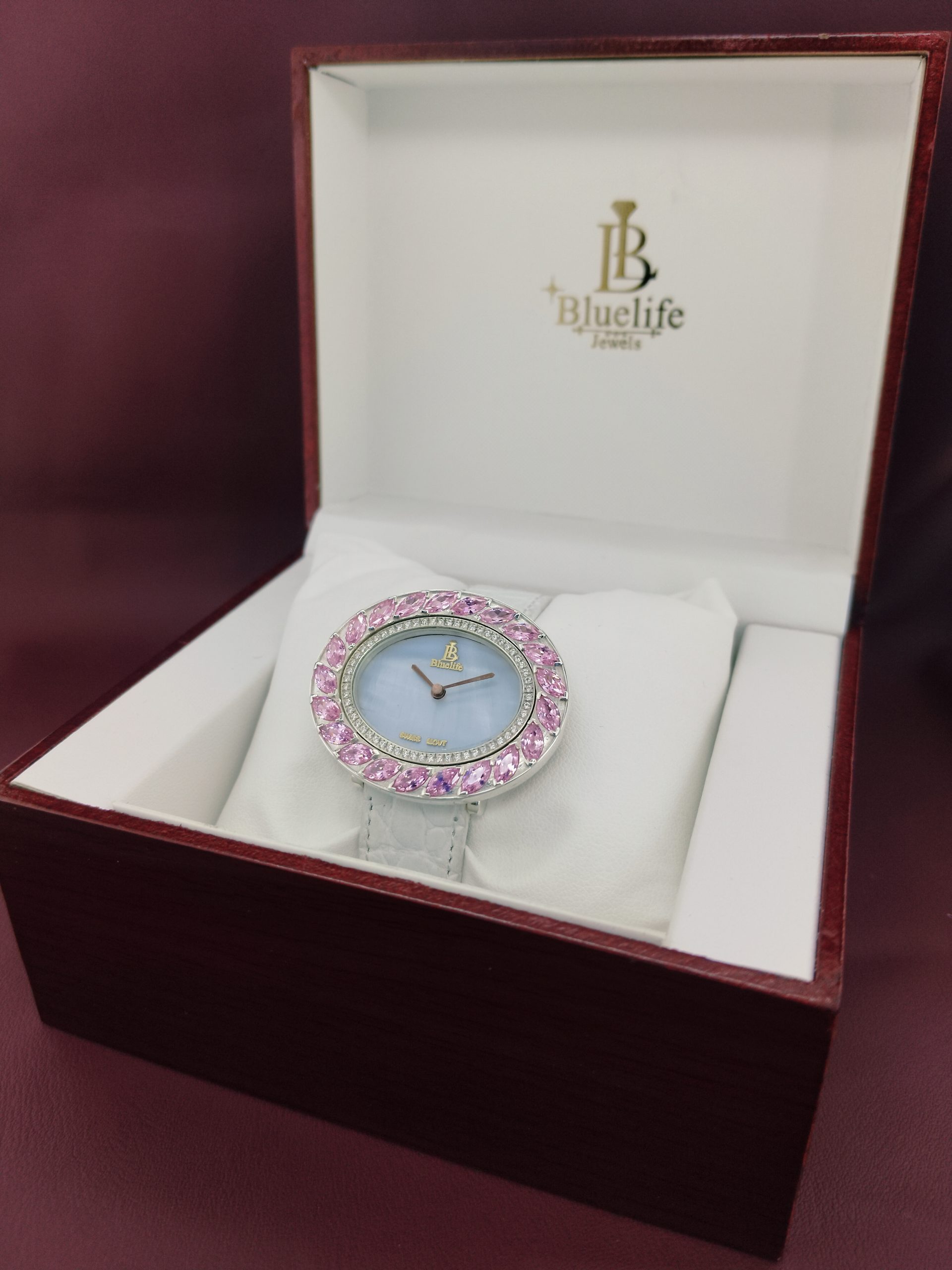 luxury ladies watch moissanite diamond look
