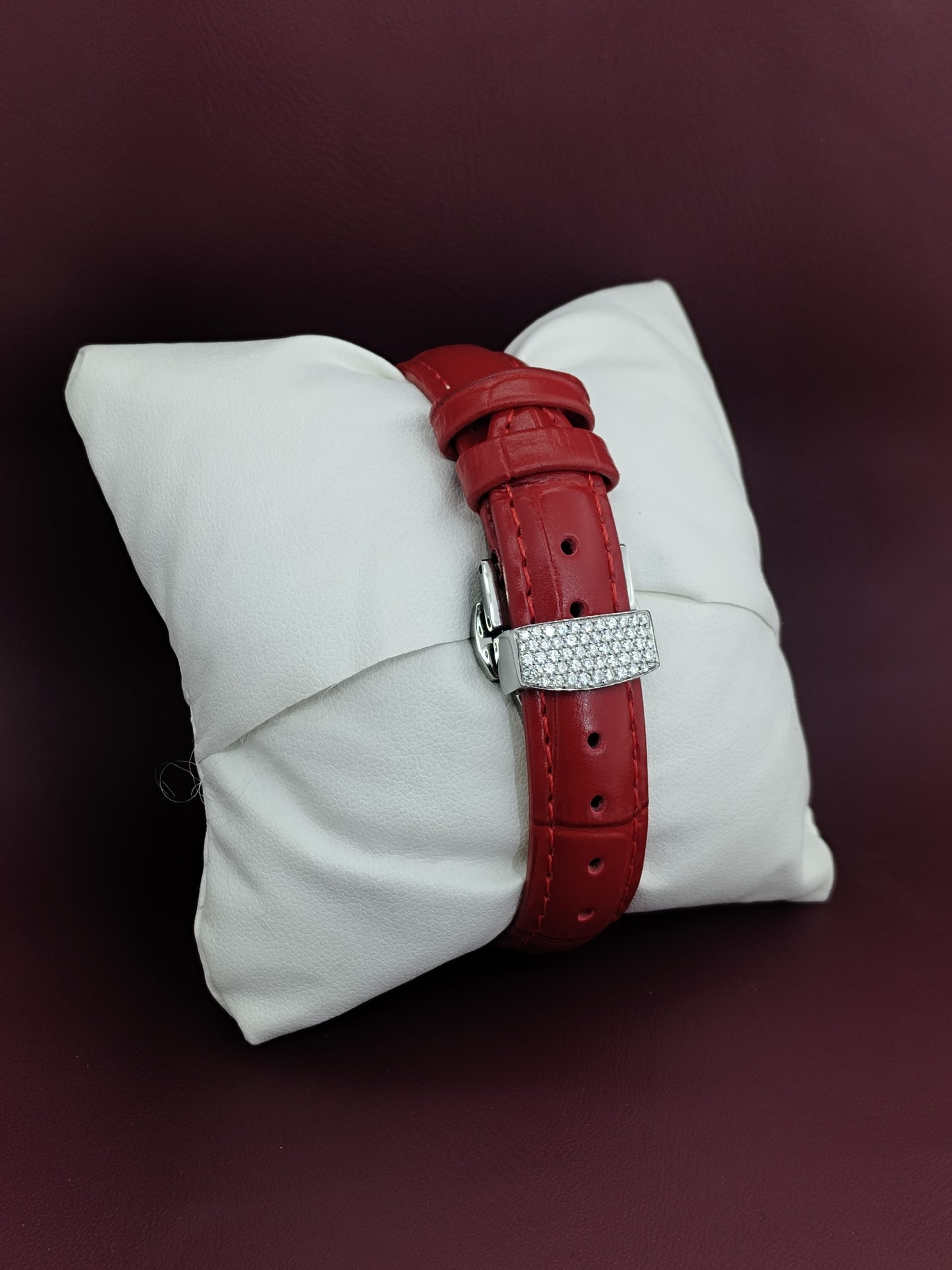 Diamond Watch for Women Blue Stone Floral Luxury Moissanite Watch Gift for Her - Image 6